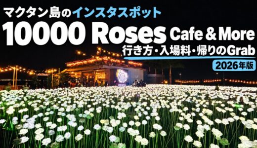 マクタン島インスタスポット『10000 Roses Cafe & More』行き方・入場料・帰りのGrab【2026年】