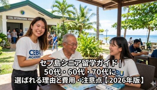 セブ島シニア留学ガイド｜50代・60代・70代に選ばれる理由と費用・注意点【2026年版】