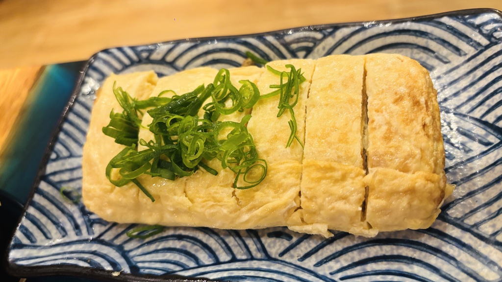 ネギがたっぷりのった出汁巻き玉子