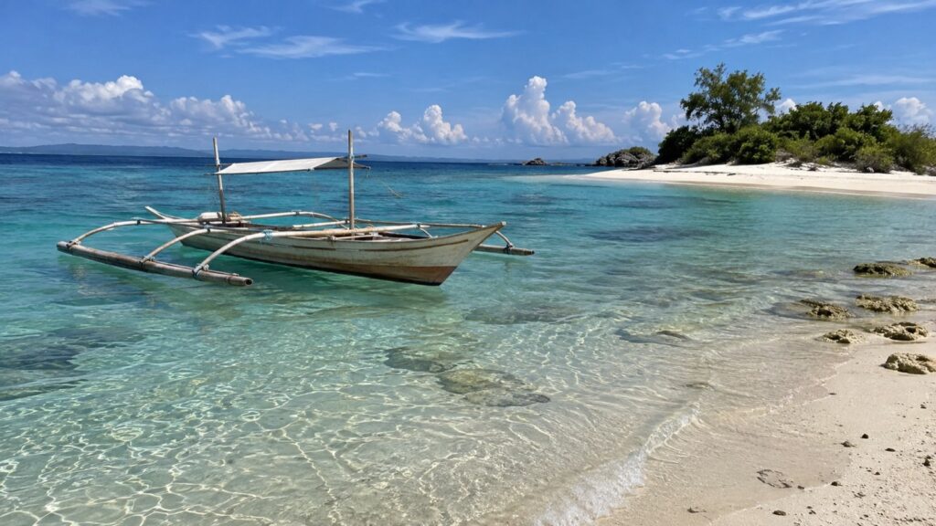 セブの海に浮かぶバンカボート（イメージ）
